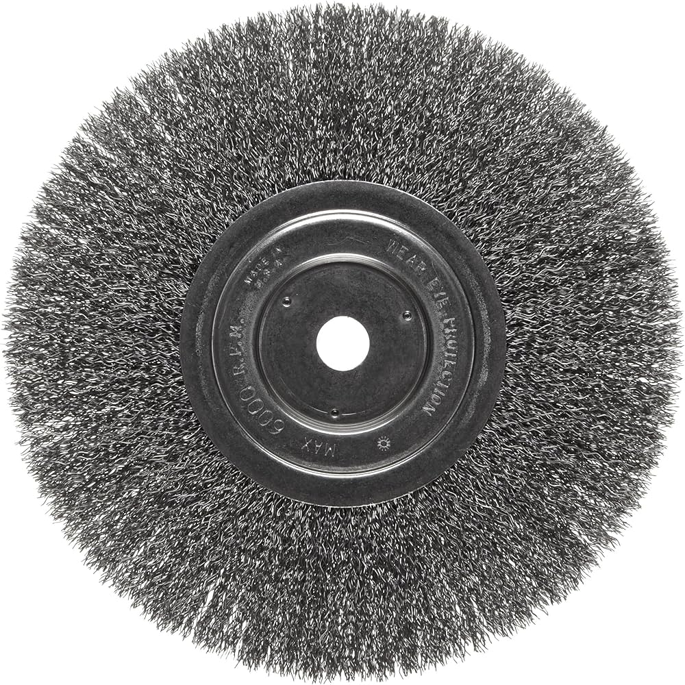 Picture of Weiler 8" X 5/8 Crimped Steel Wheel Brush Wire Wheel Brush